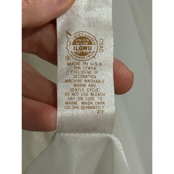 Vintage Miss Elaine Sheer Nylon Robe With Satin Trim Sheer Puff Sleeves - Picture 8 of 10